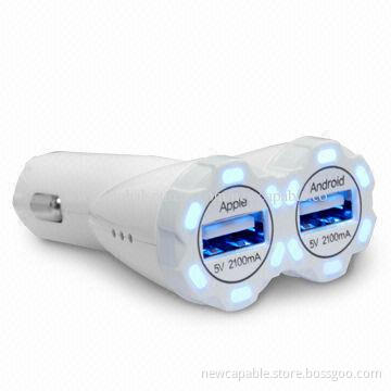 3.4A Big Output Smart Car Charger, 88 x 45 x 25mm Size